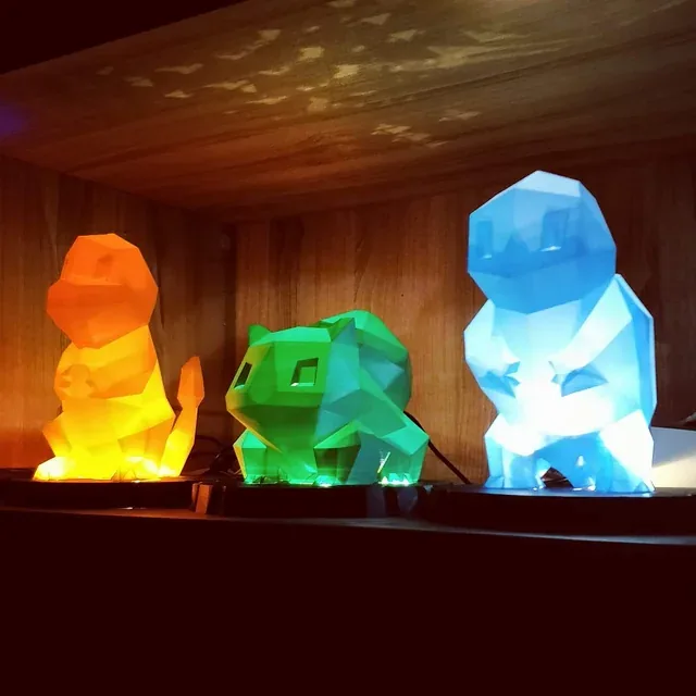 3D Printed Character Lamps